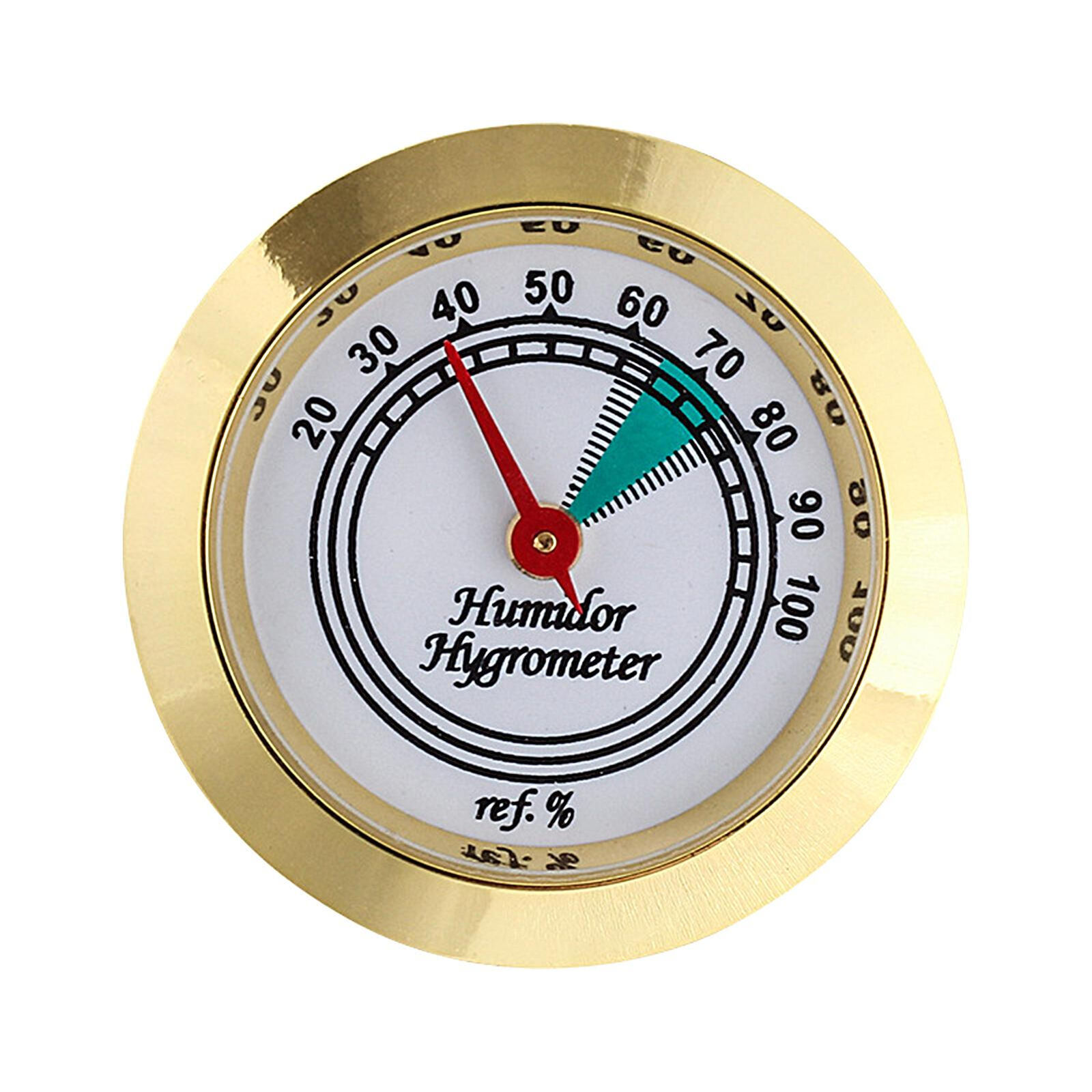 Digital Cigar Humidor Hygrometer Thermometer Temperature Round Gauge