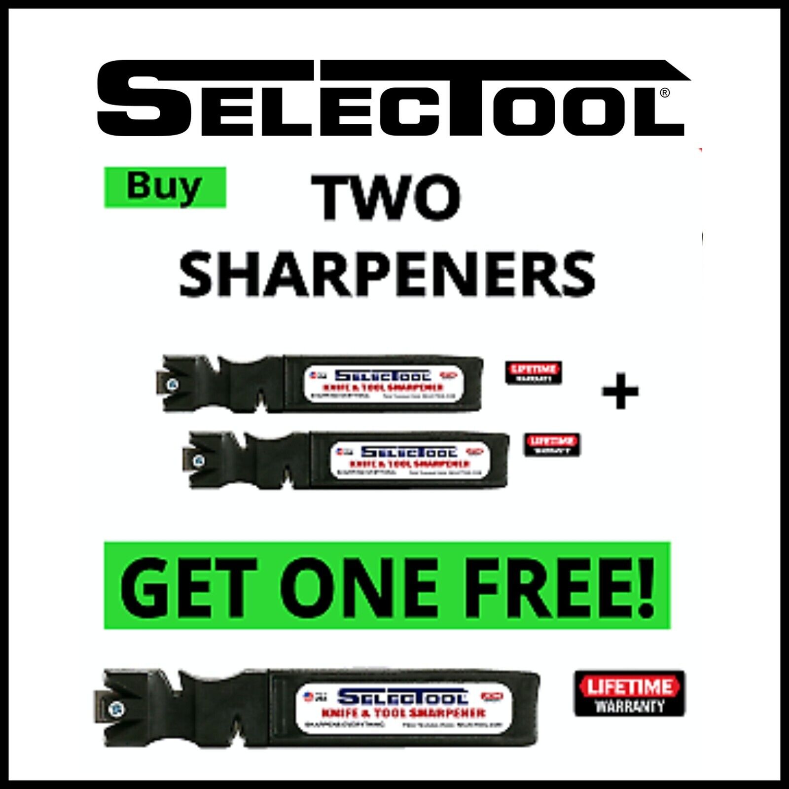 SELECTOOL  BUY2 GET 1 Free Knife and Tools Sharpener | Home & Kitchen Sharpening