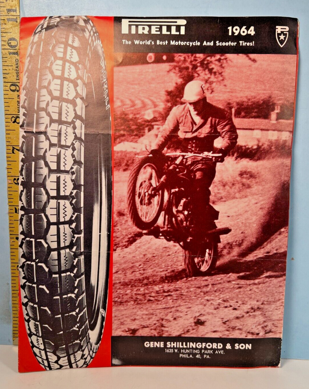1964 Pirelli The Worlds Best Motorcycle & Scooter Tires & Inner-Tubes Brochure