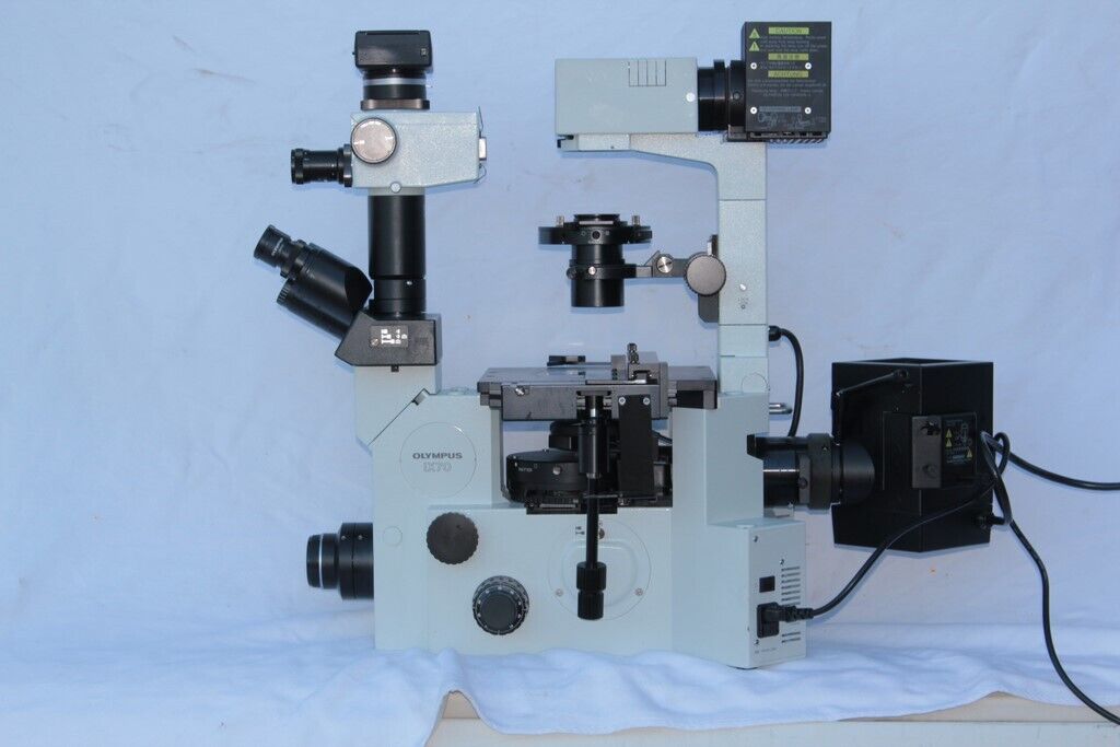 OLYMPUS IX70 Inverted Fluorescence Phase Contrast Microscope (58058)