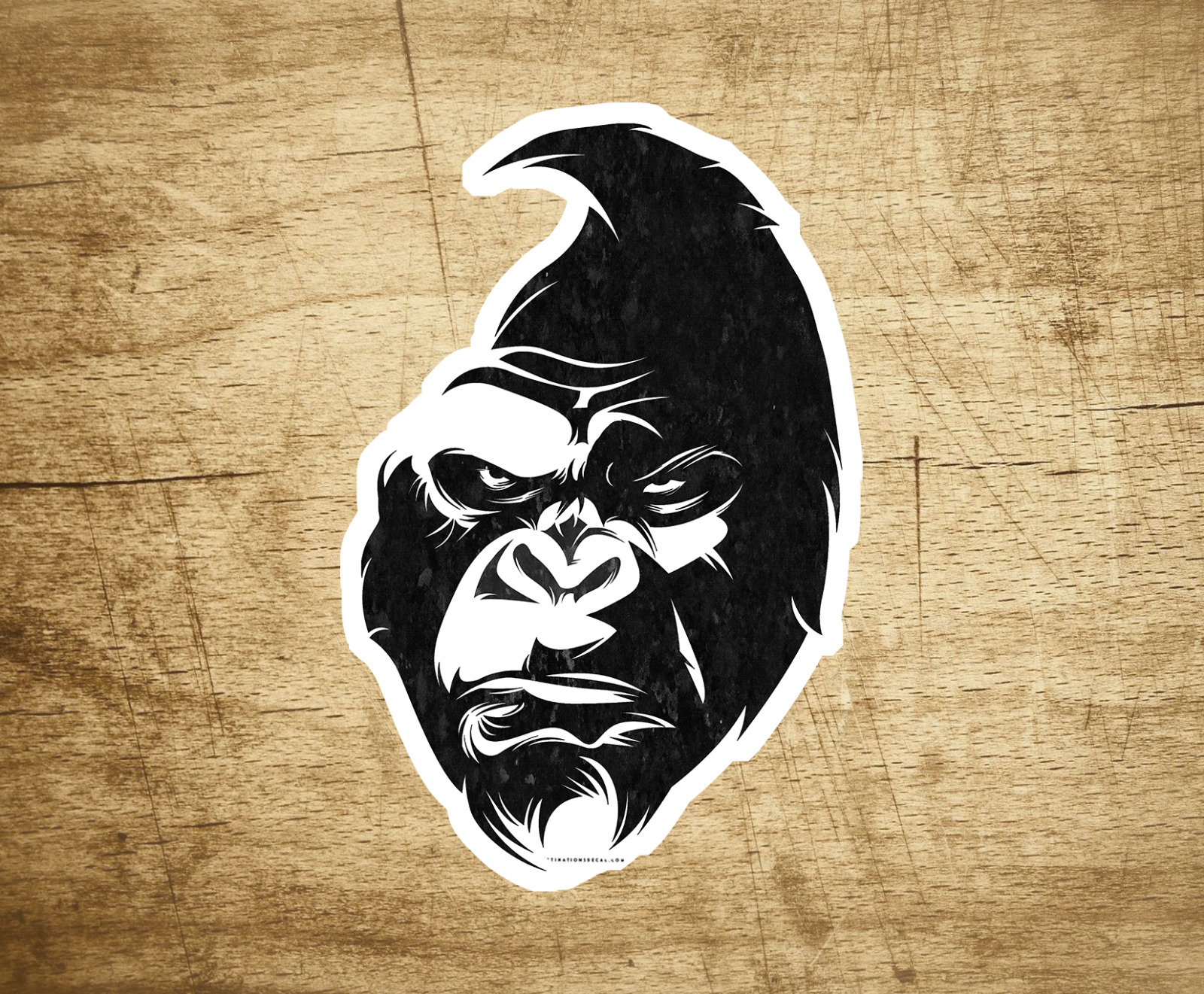 Gorilla Angry Ape Decal Sticker Mad  3.75\
