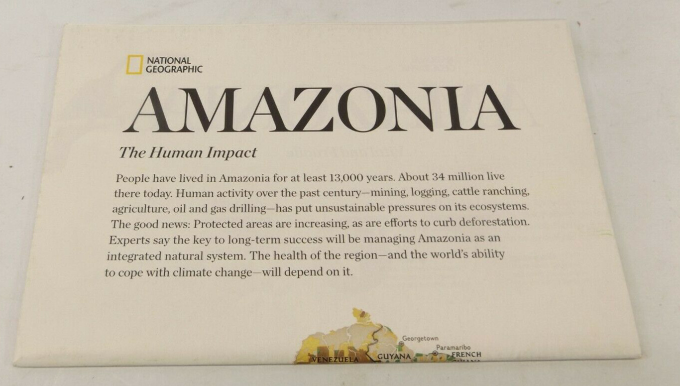 2015-11 November AMAZONIA The Human Impact, AMAZON National Geographic Map