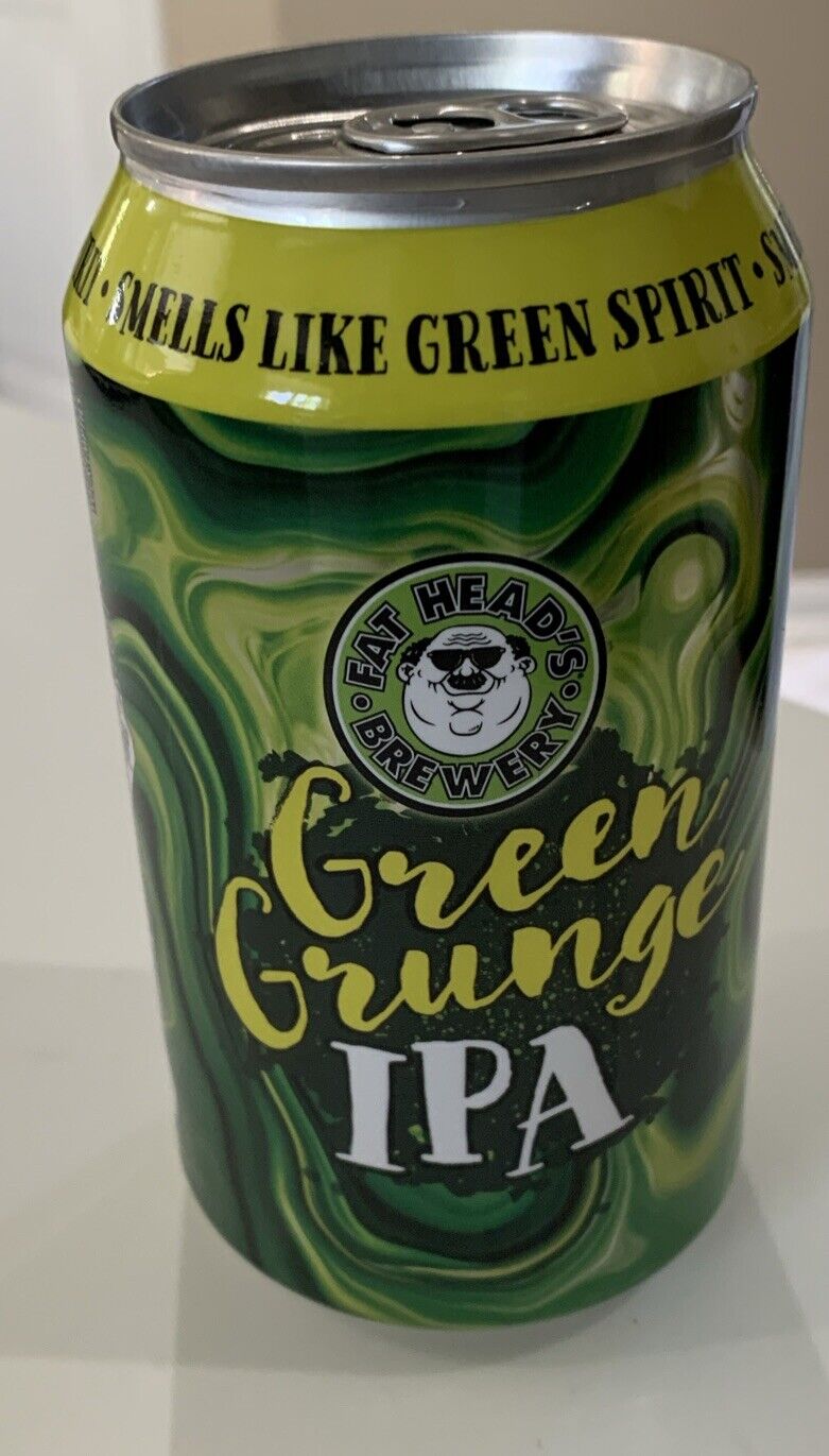 Fat Heads Green Grunge IPA Craft Beer Can Micro Brew Empty