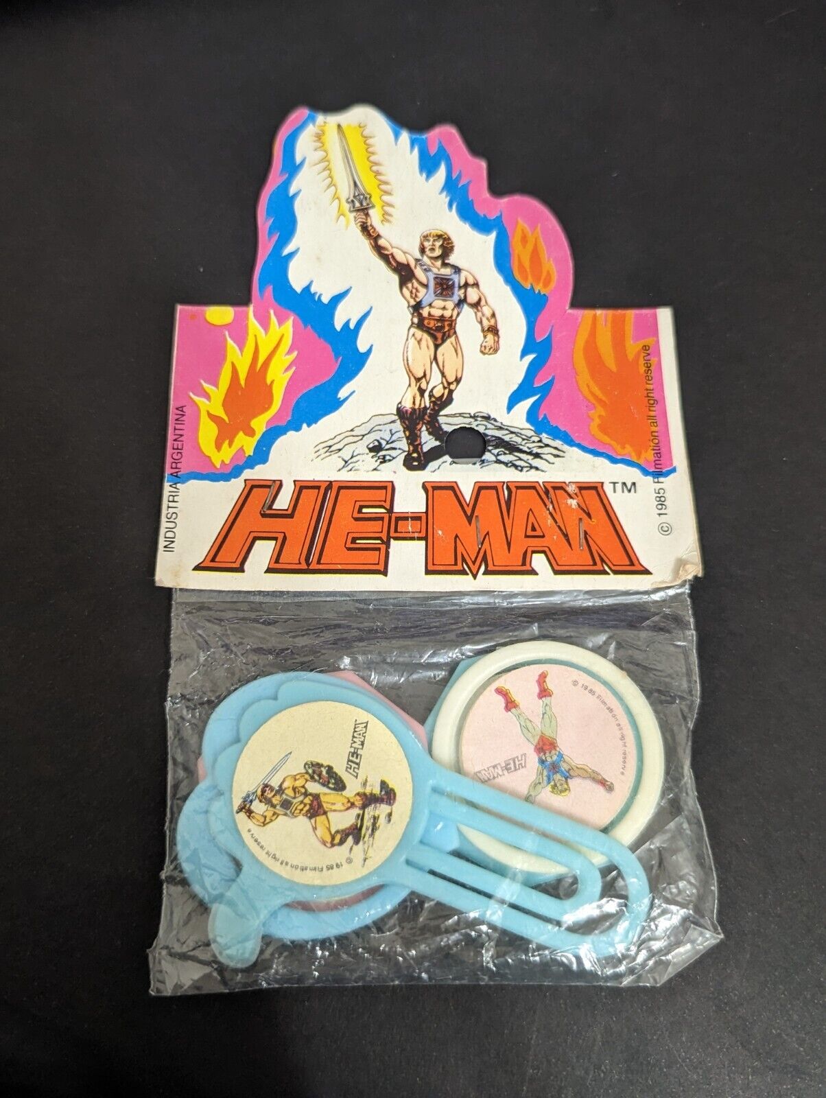 1985 He-Man Masters of the Universe Unopened Paperclips Argentina Super Rare