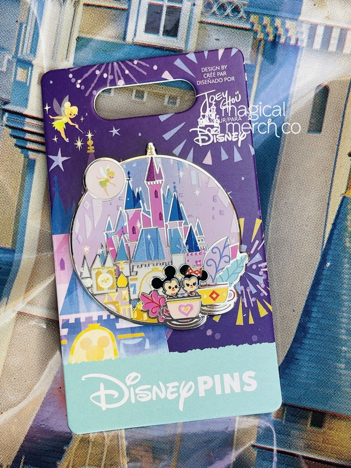 2023 Disney Parks Joey Chou Castle Magic Kingdom Tinker Bell Small World Pin