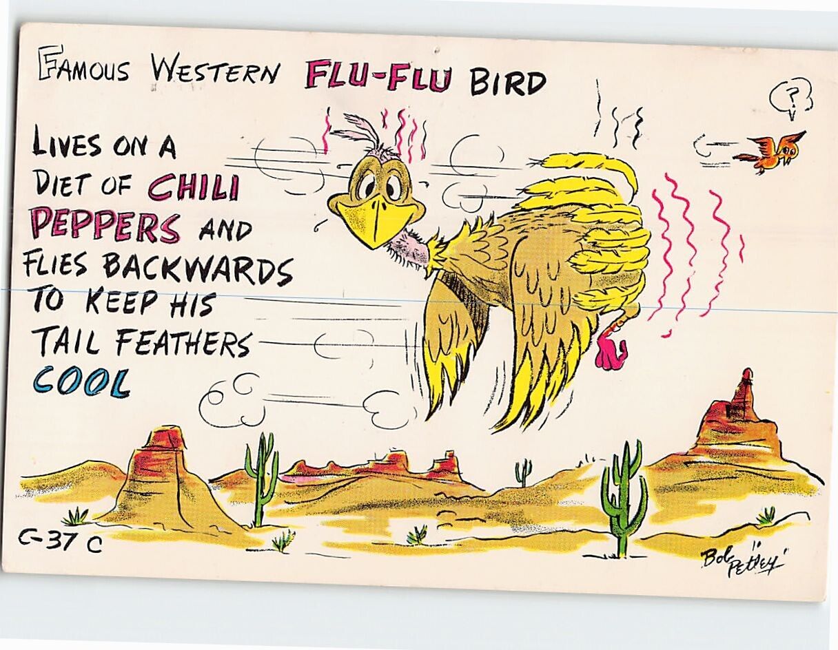 Postcard Famous Western Flu-Flu-Bird, The West