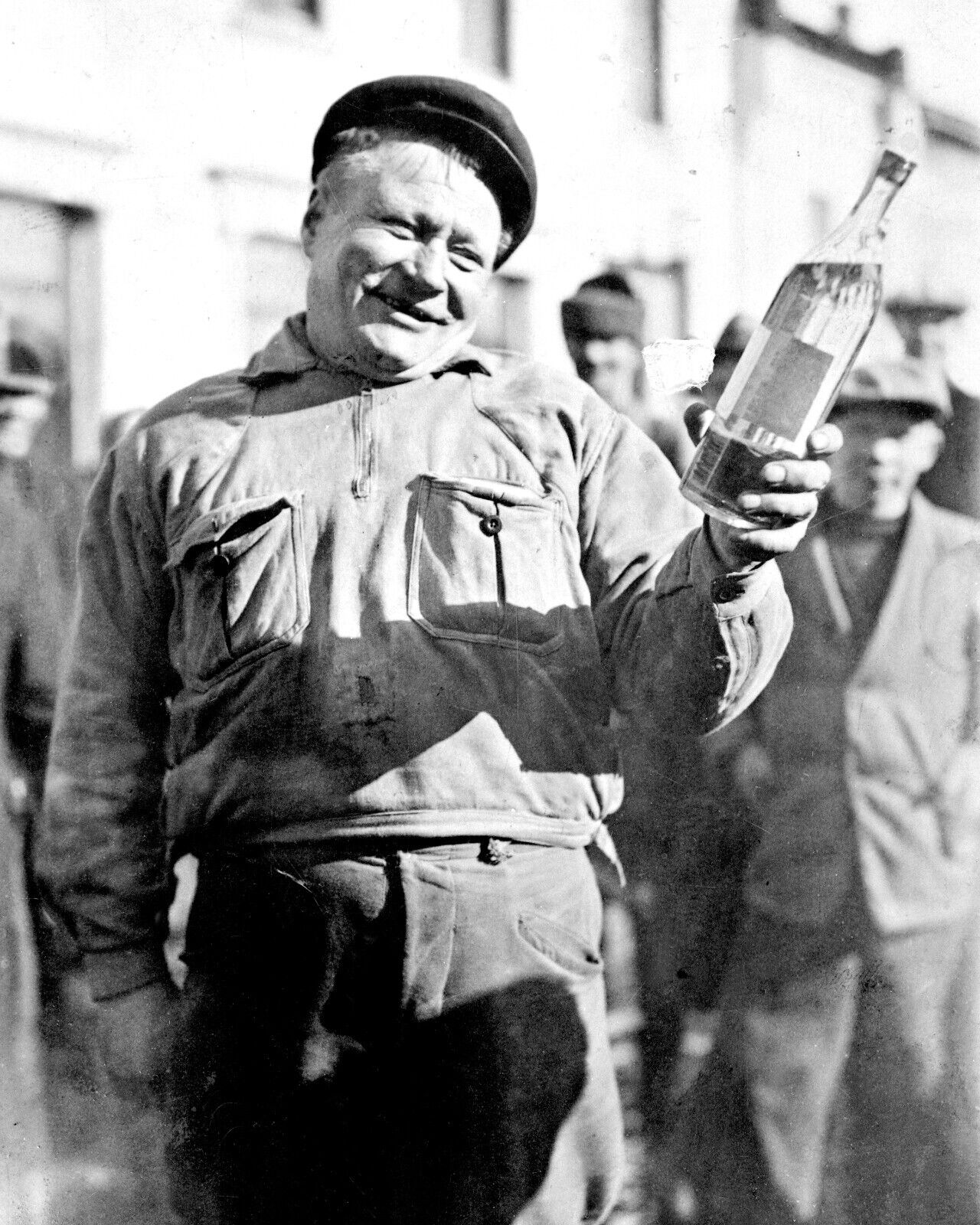 Blacksmith Celebrating End Of Prohibition Vintage Photograph 1933 8x10