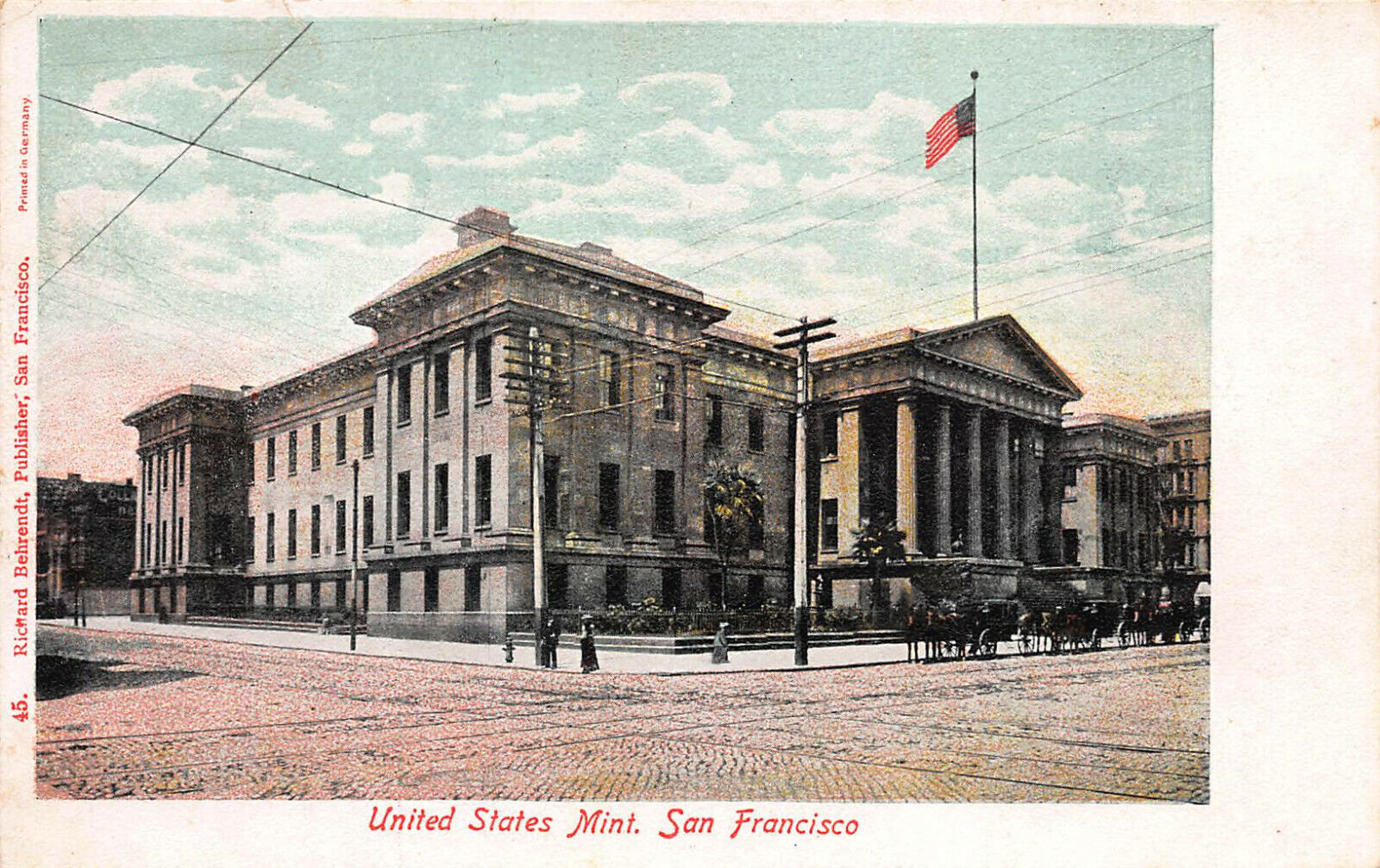 United States Mint, San Francisco, California, early postcard, unused