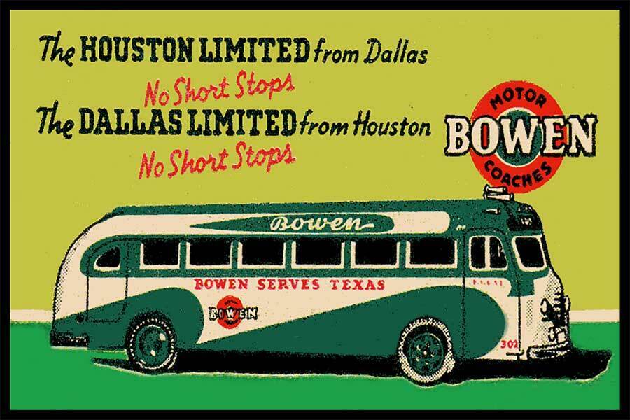 Bowen Motor Coaches Texas Fridge Magnet