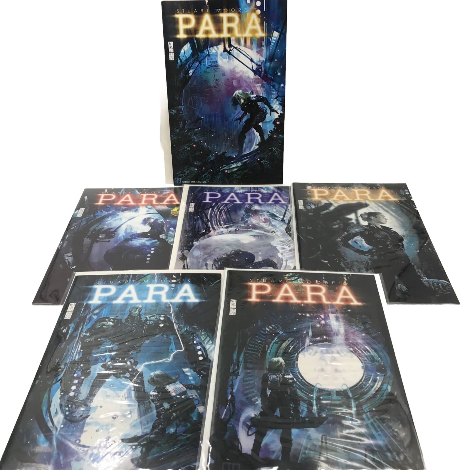STUART MOORE’S “PARA” Comics (set of 6) 2003 NM/M & Never Read
