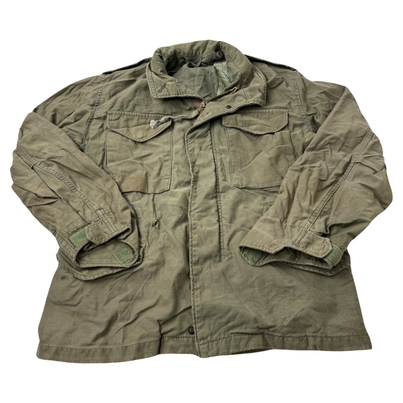 Coat, Cold Weather Field – Small Short OD Green OG-107 Vintage 1984