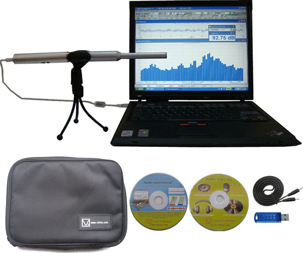 RTA-168A: PC Real Time Audio Spectrum Analyzer,Sound Level Meter,Polarity Tester