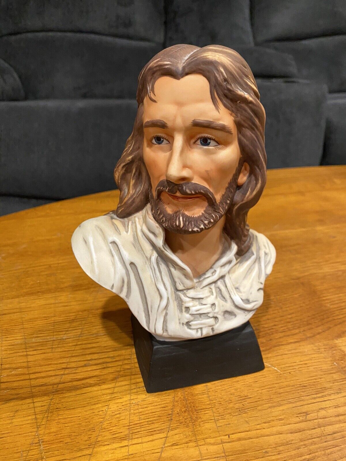 Vintage Jesus Statue Bust Homco Masterpiece Porcelain Figurine 1983 Religious