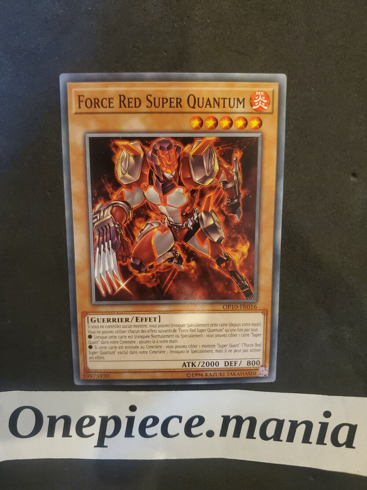 Yu-gi-oh Force Red Super Quantum OP10-FR016