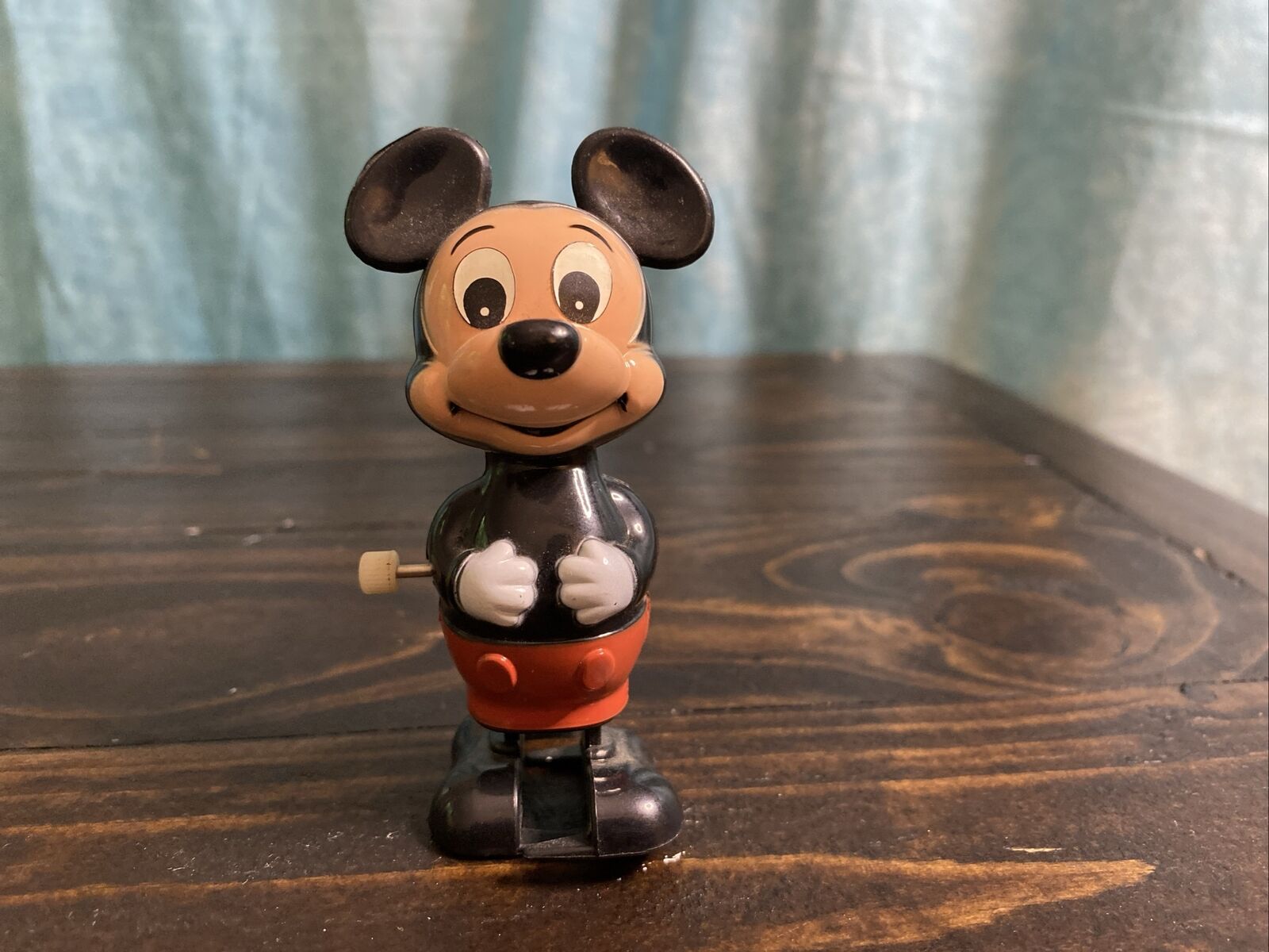 Vintage 1977 Walt Disney Prod MICKEY MOUSE Wind-up Toy - Works