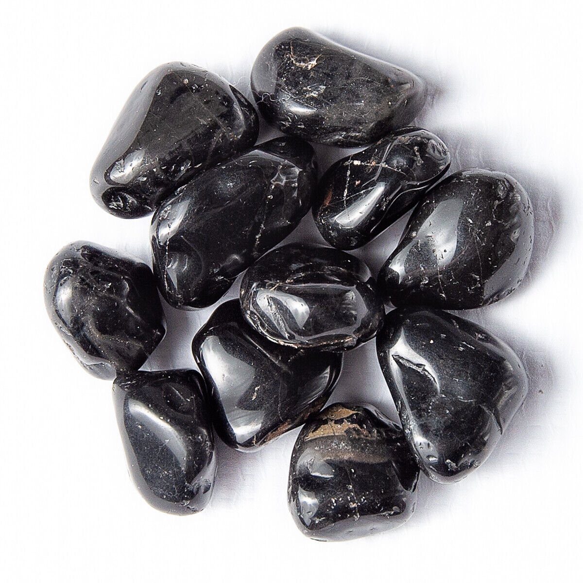 50g Tumbled Black Onyx Gemstone Crystals 5-15 Stones Small Gem Rock Specimens
