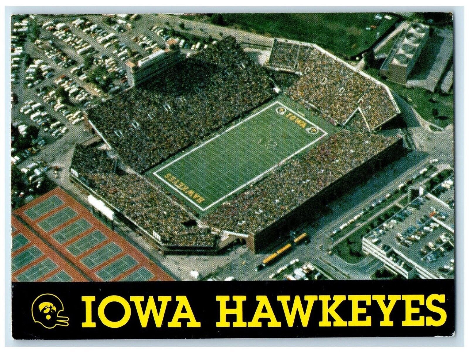 1988 Aerial View Kinnick Stadium Home Hawkeyes Football Iowa City Iowa Postcard