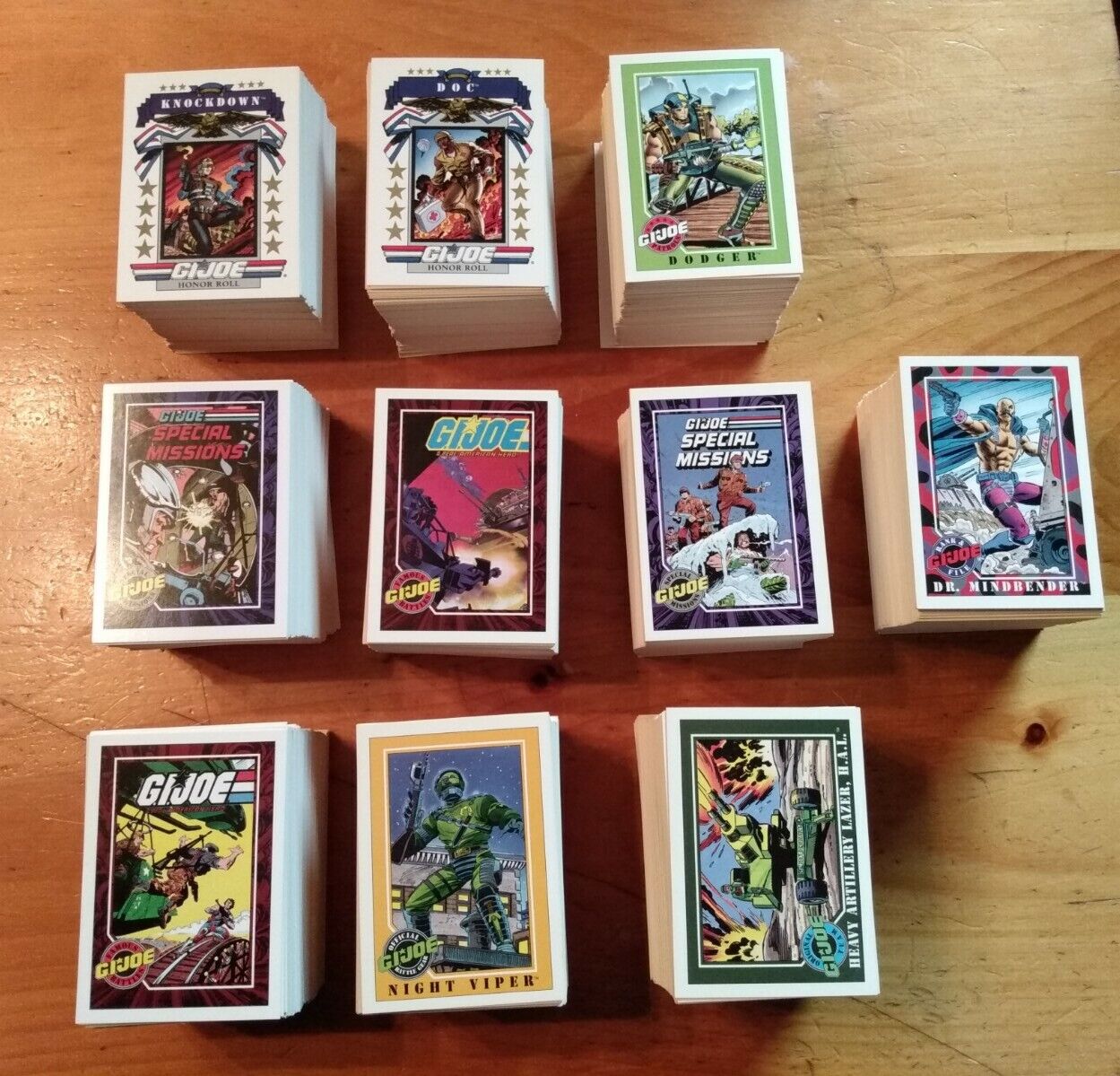Vintage GI Joe: 1991 Trading Cards: Over 1,200 Cards: Huge Lot