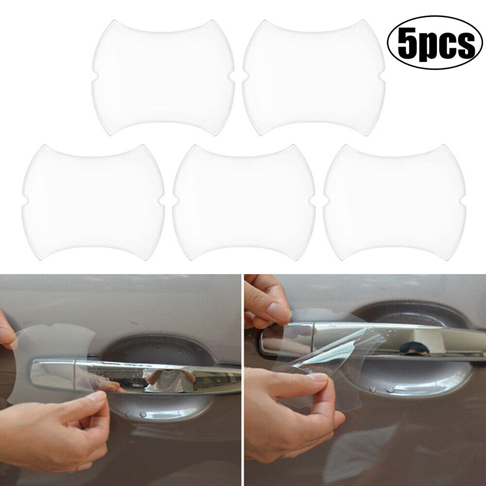 5pcs Car Sticker Door Handle Anti-Scratch Waterproof Protector Film Accessories-