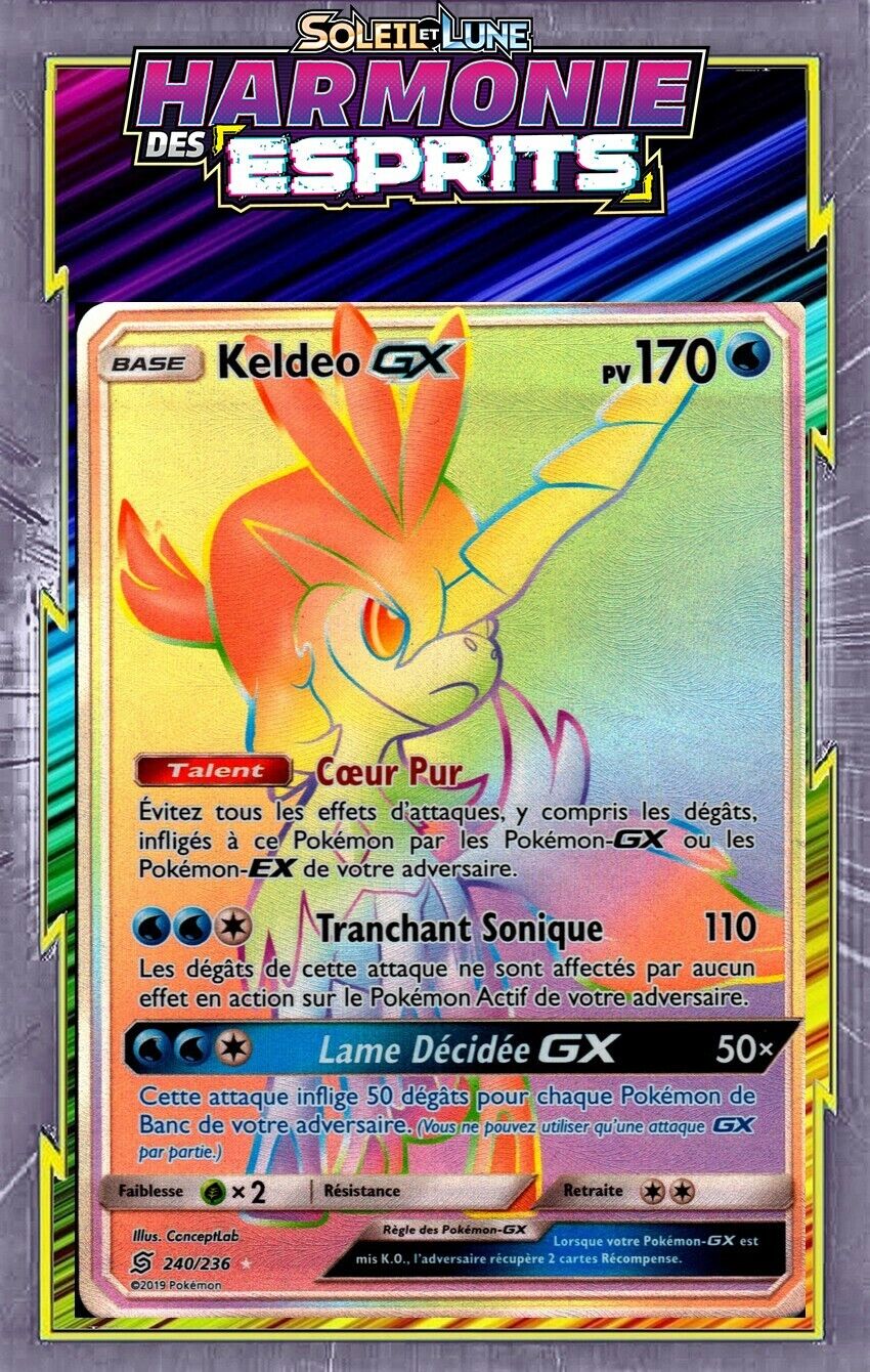 Keldeo GX - SL11:Harmonie Des Esprits - 240/236 - New French Pokemon Card