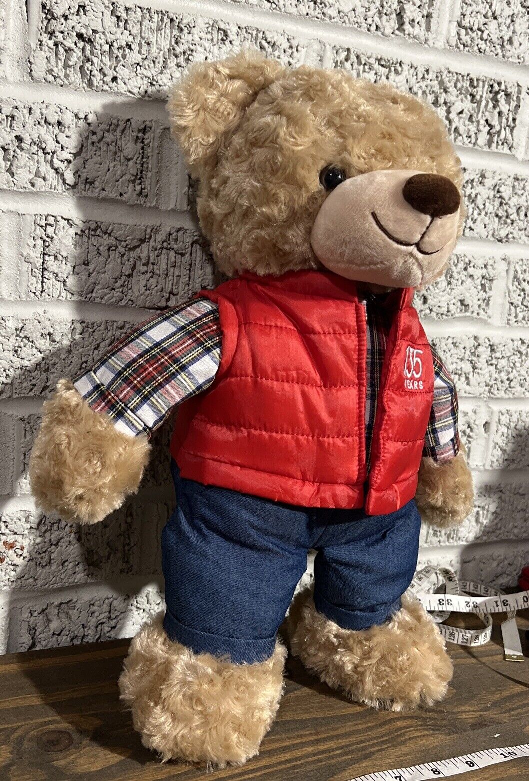 Belkie Bear 2023 Christmas Holiday Plush Teddy Bear 135th Anniversary Red Vest