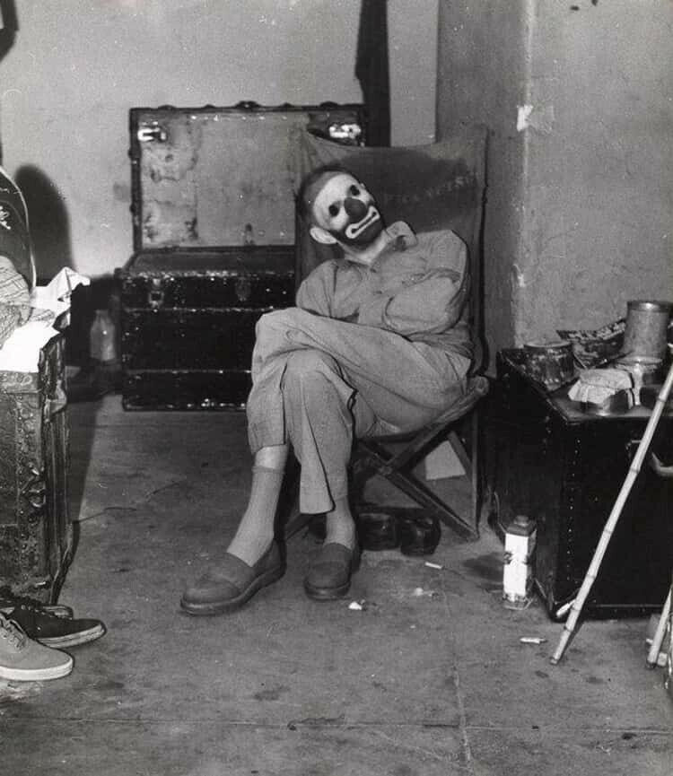Vintage Creepy Clown 1912 8x10 Photo Reprint
