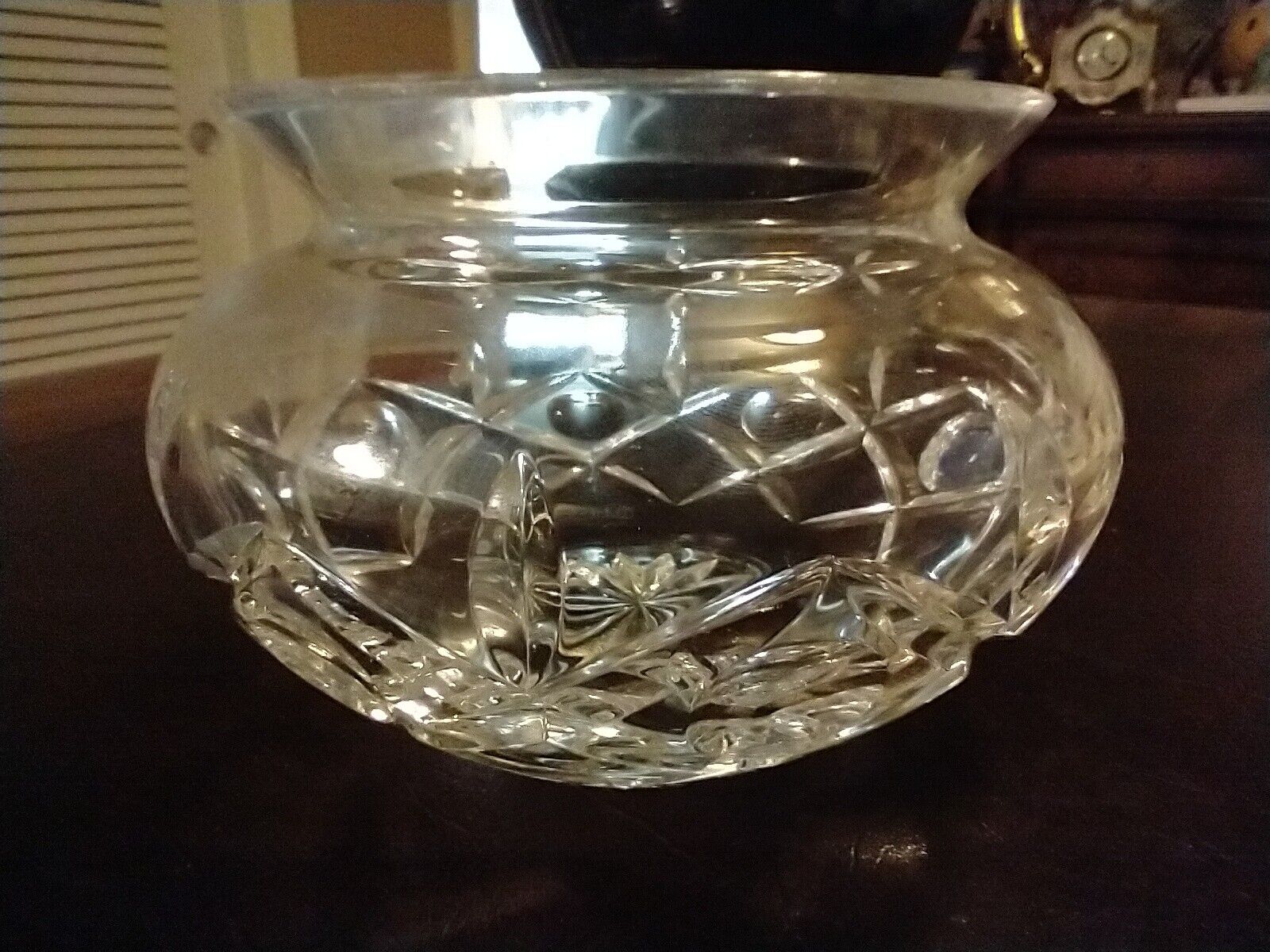 VTG WATERFORD ROUND LISMORE BOWL WITH FLARED UPPER LIP 5\