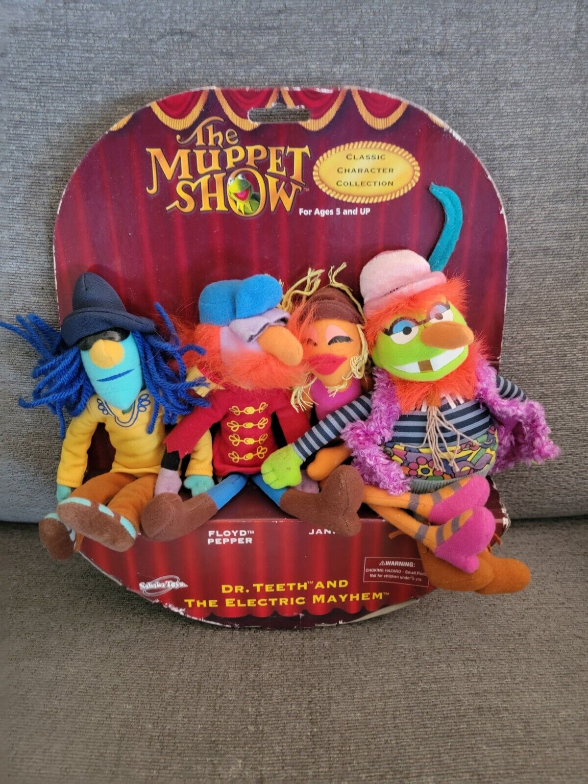 2003 Sababa Toys Dr. Teeth & The Electric Mayhem Muppets 8” Plush