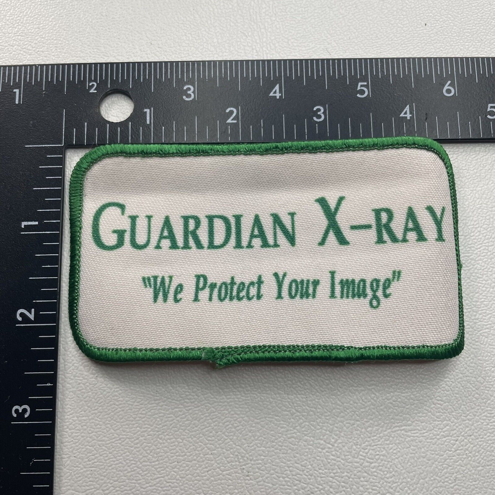 Kinda Curled GUARDIAN X-RAY WE PROTECT YOUR IMAGE Advertising Patch O23I