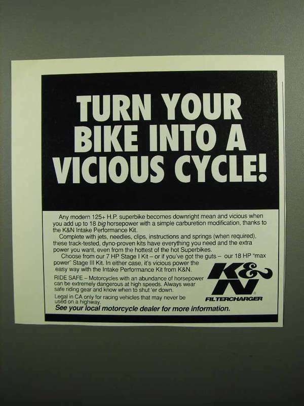 1990 K&N Intake Performance Kit - Vicious Cycle