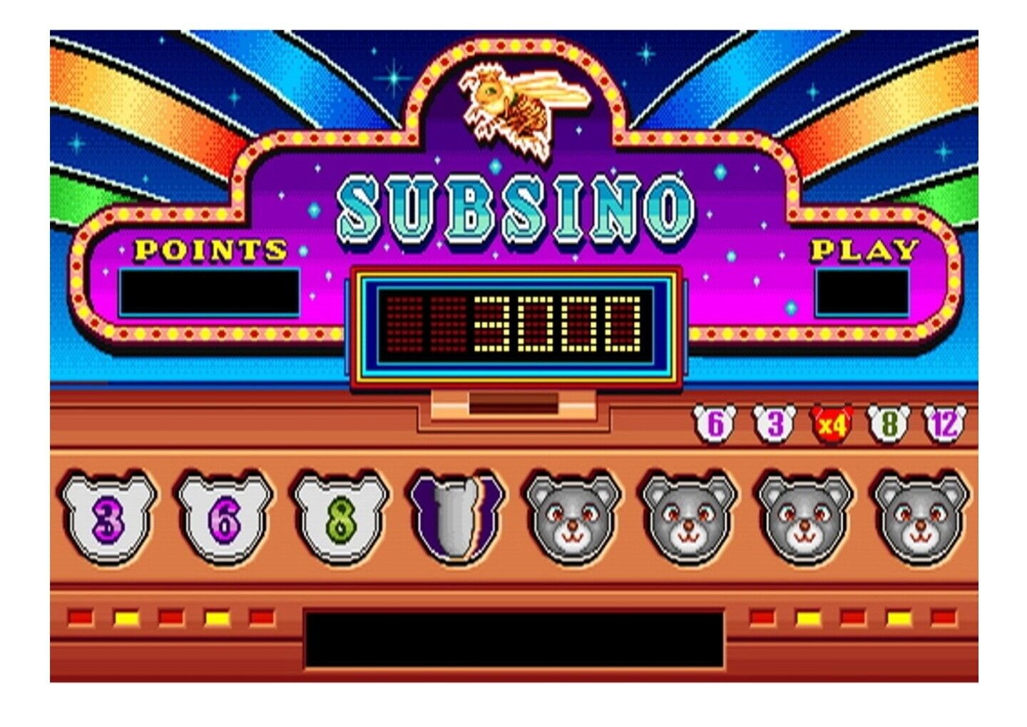 Queen Bee Subsino Arcade 8 Liner  Game Board.