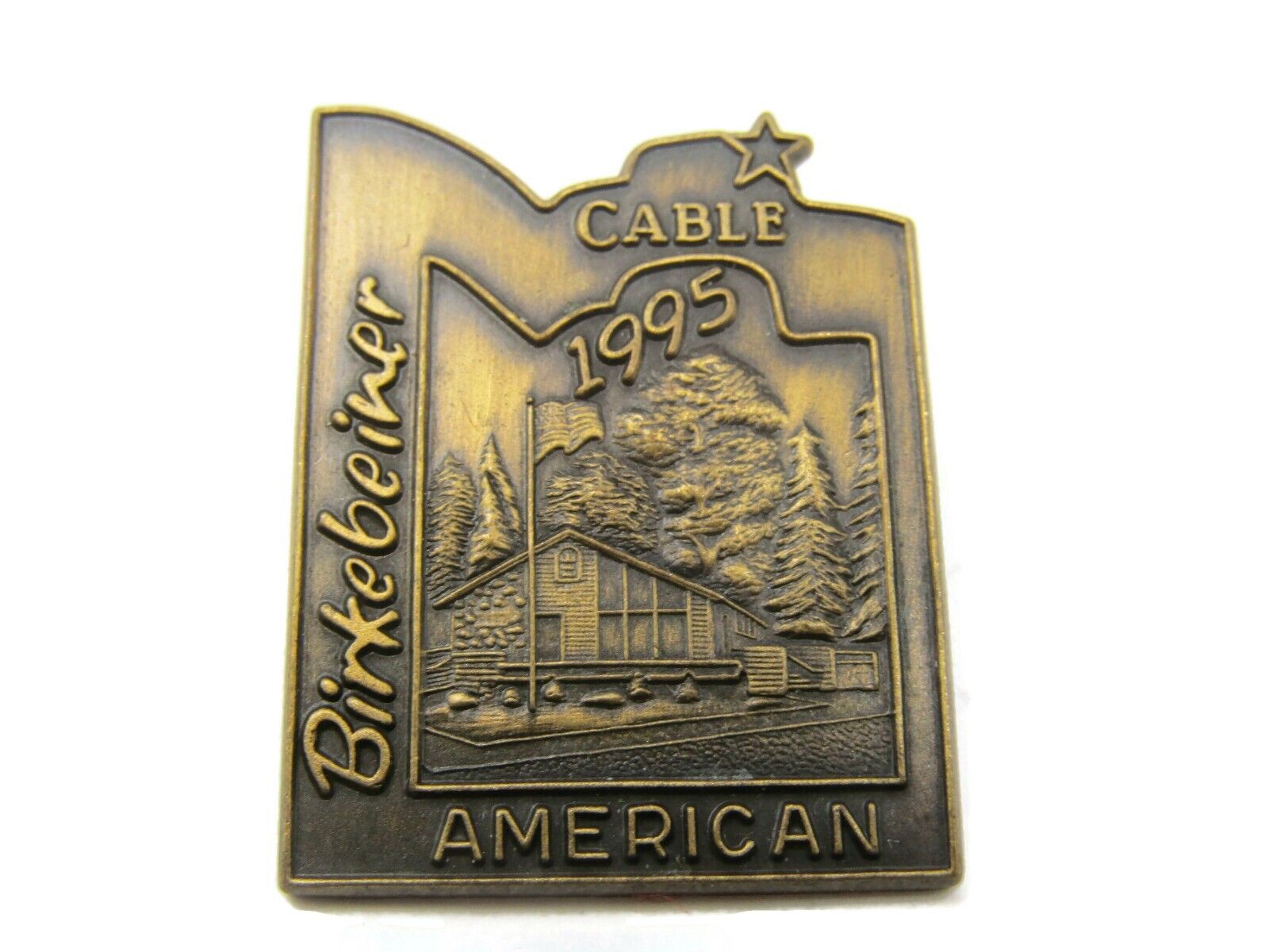 Birkebeiner American Cable Wisconsin Pin 1995 Nice Quality Vintage