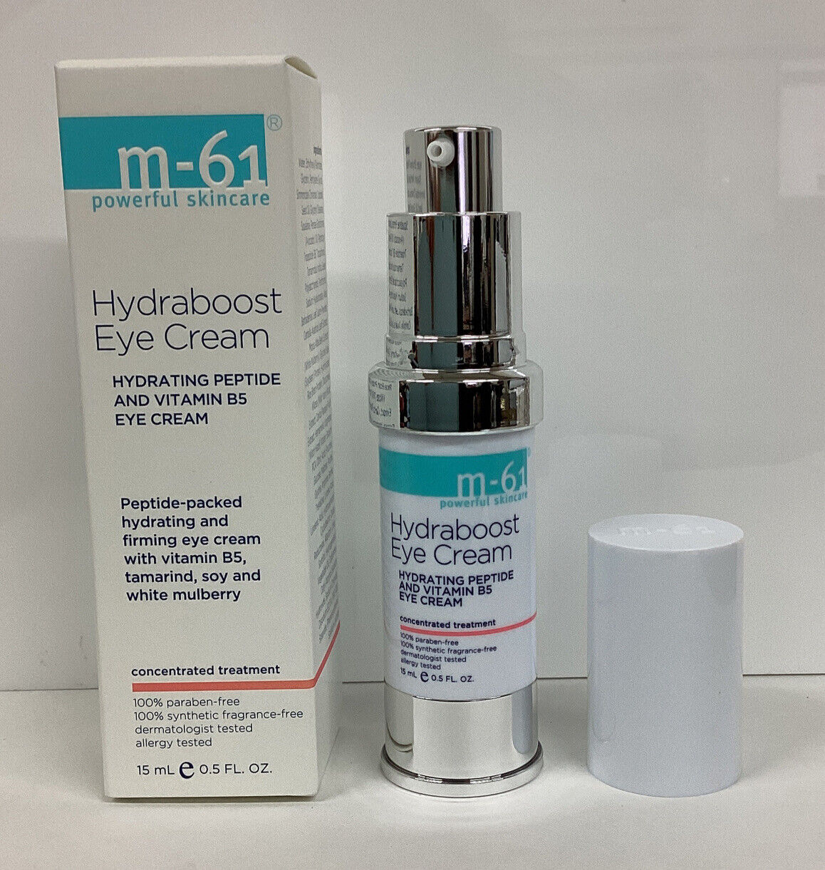 M-61 Hydraboost Eye Cream Hydrating Peptide And Vitamin B5 0.5ozAs Pictured New 