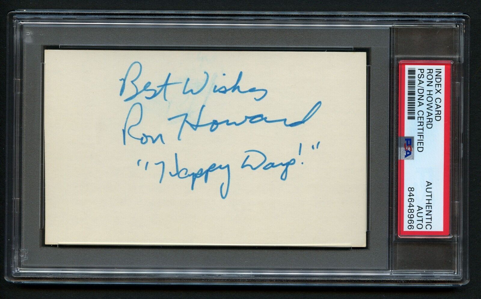 Ron Howard signed autograph Vintage 3x5 The Andy Griffith Show / Happy Days PSA