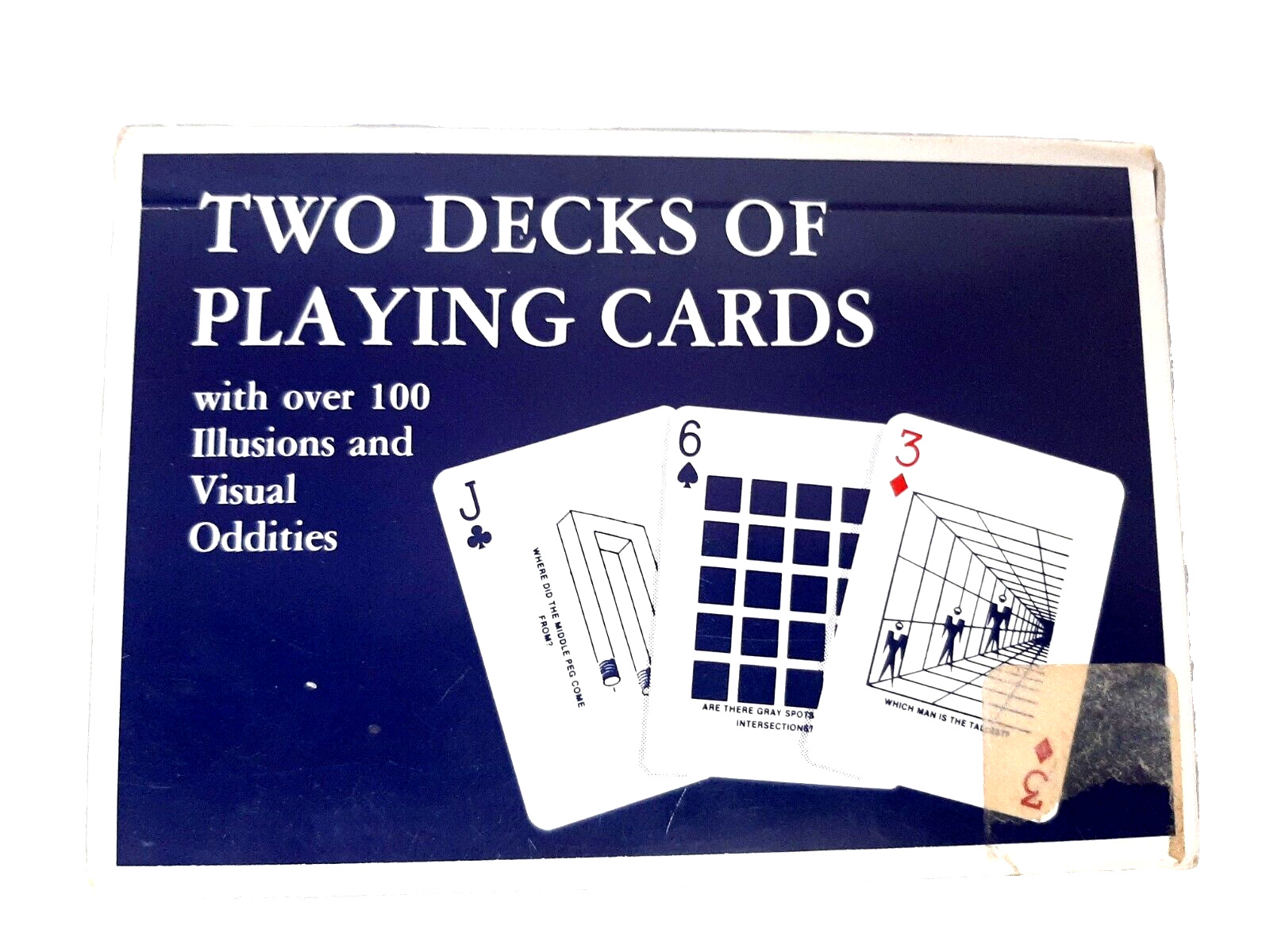 Double Deck of Playing Cards w/ Over 100 Illusions & Visual Oddities + Pamphlets