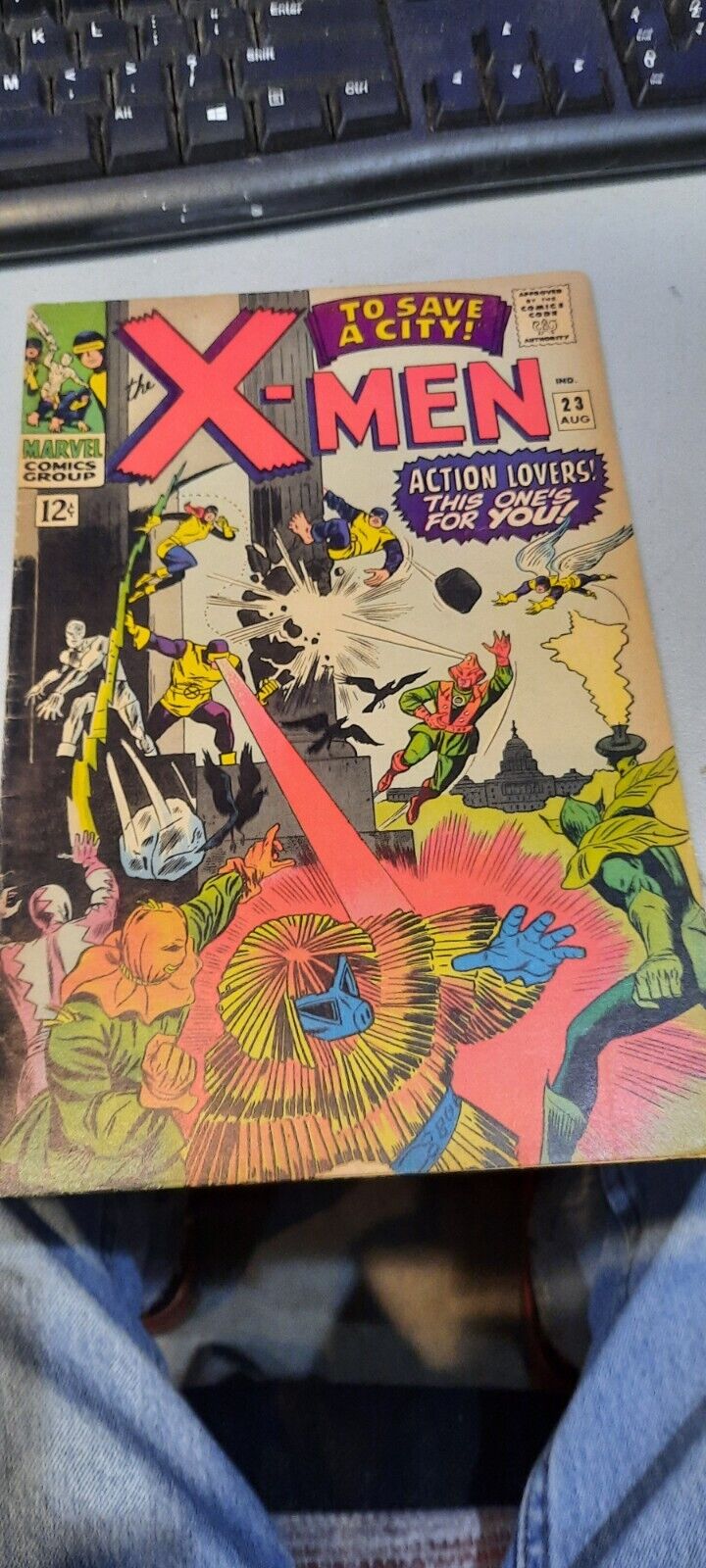 X-MEN #23 (1966), Count Nefaria, Plantman, Scarecrow, Marvel Comics