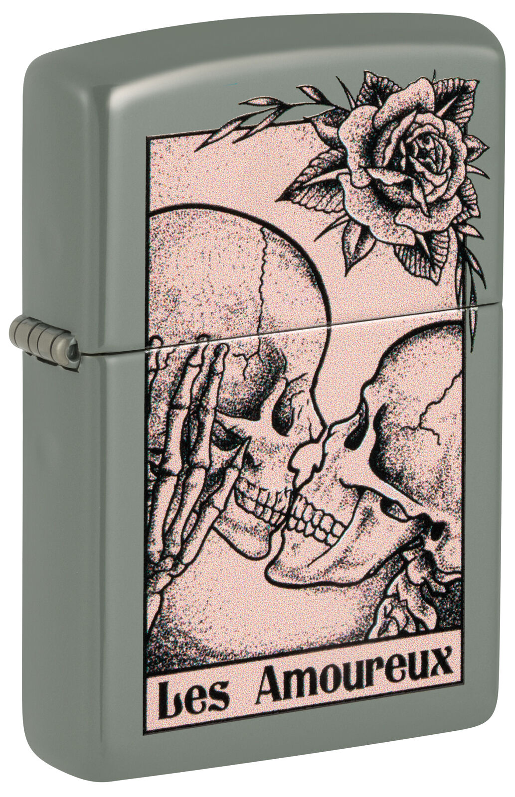 Zippo Death Kiss Design Sage Windproof Lighter, 48594