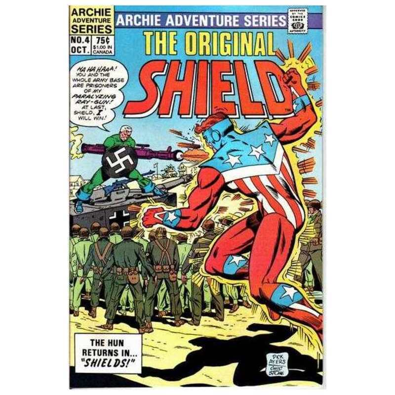 Original Shield #4 in Near Mint condition. Archie comics [c}