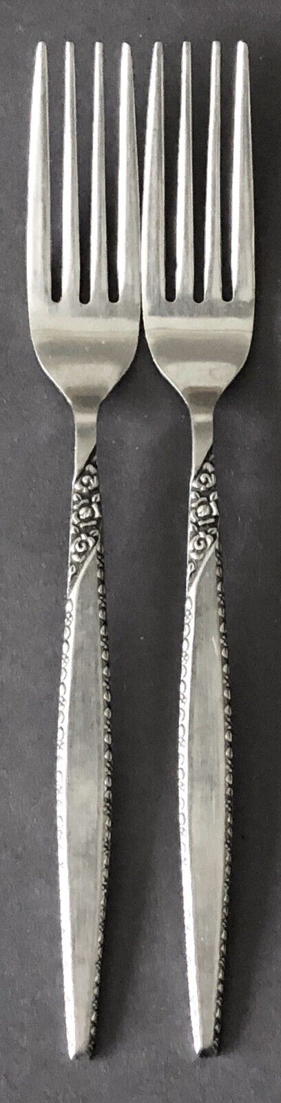 Orleans Stainless ORL8 ORL 8 Stainless Steel DINNER Fork FORKS X2 LOT Set Of TWO