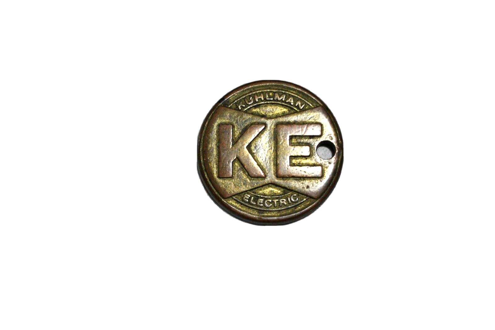 Vintage Kuhlman Electric Transformer Advertising Keychain FOB