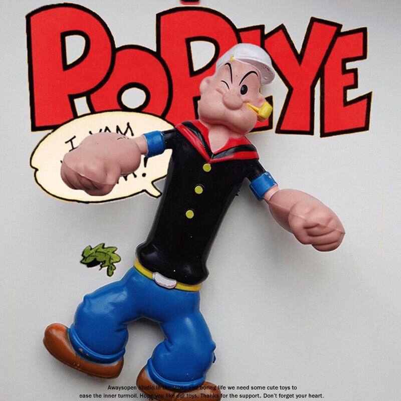 Popeye The Sailor Cartoon Figure Model  Toy  IN LOOSE 