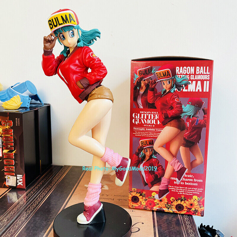 Hot Anime Girl Dragon Ball Z Bulma PVC Figure Toy Statue New Collection 10in