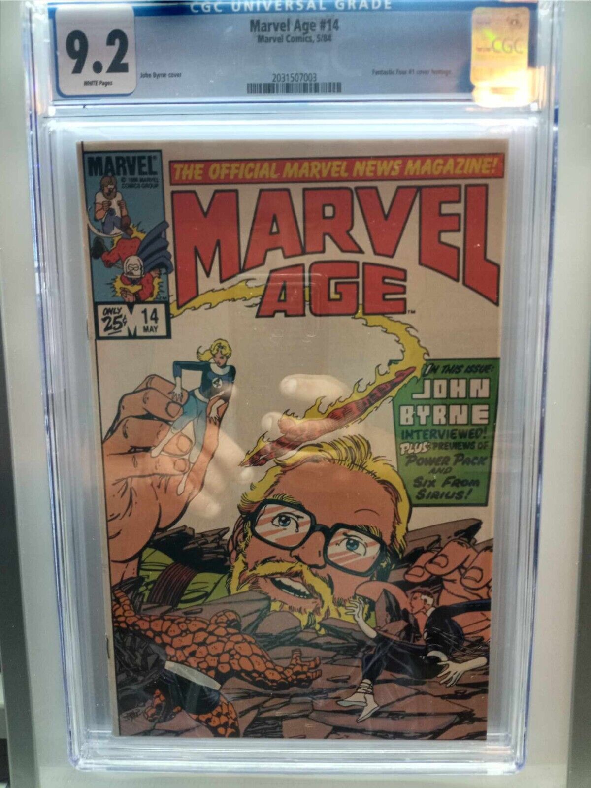 Marvel Age #14 John Byrne Graded CGC 9.2 