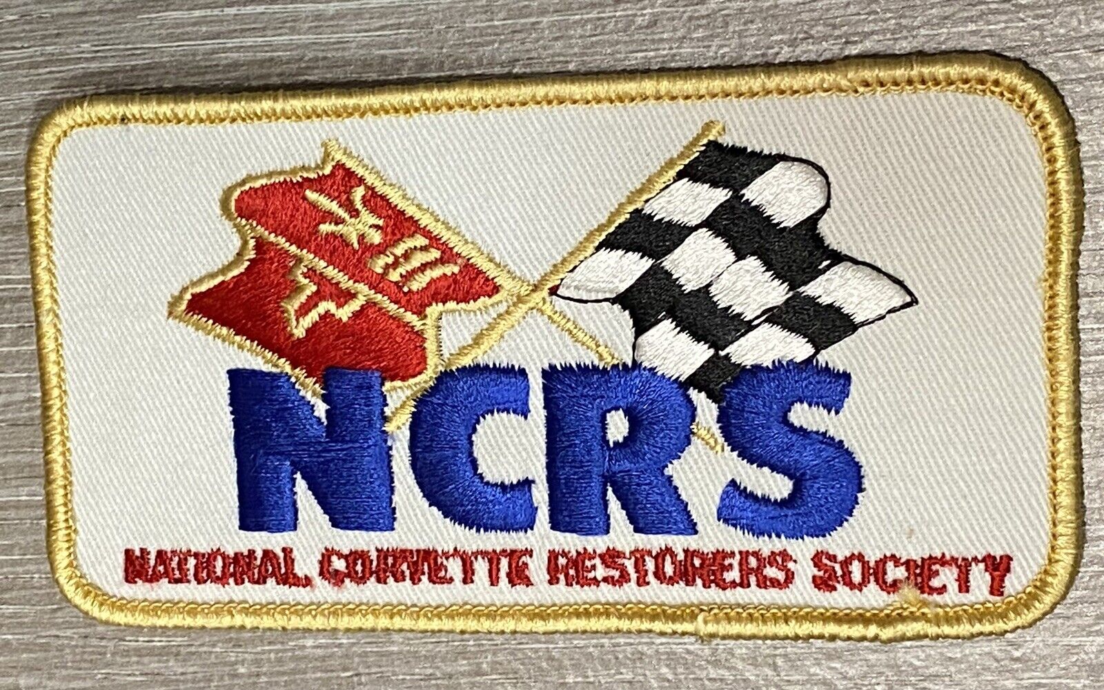 Corvette Patch National Corvette Restorers Society Classic Car Flag Vintage