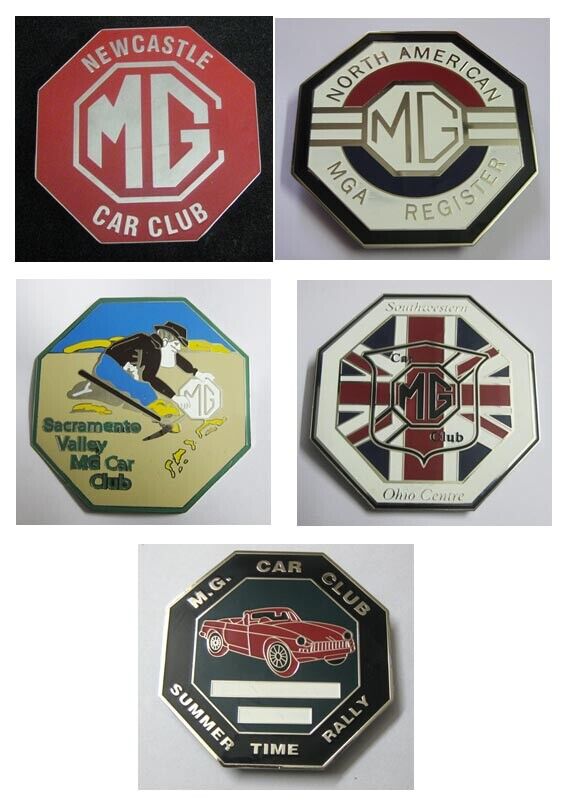 car badges - Mg Badges set of 5pcs car grill badge emblem logos metal car badge