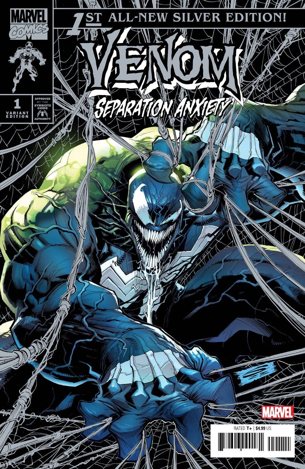 Venom Separation Anxiety #1 Sandoval 1:100 SILVER Variant PRESALE 5/15 2024