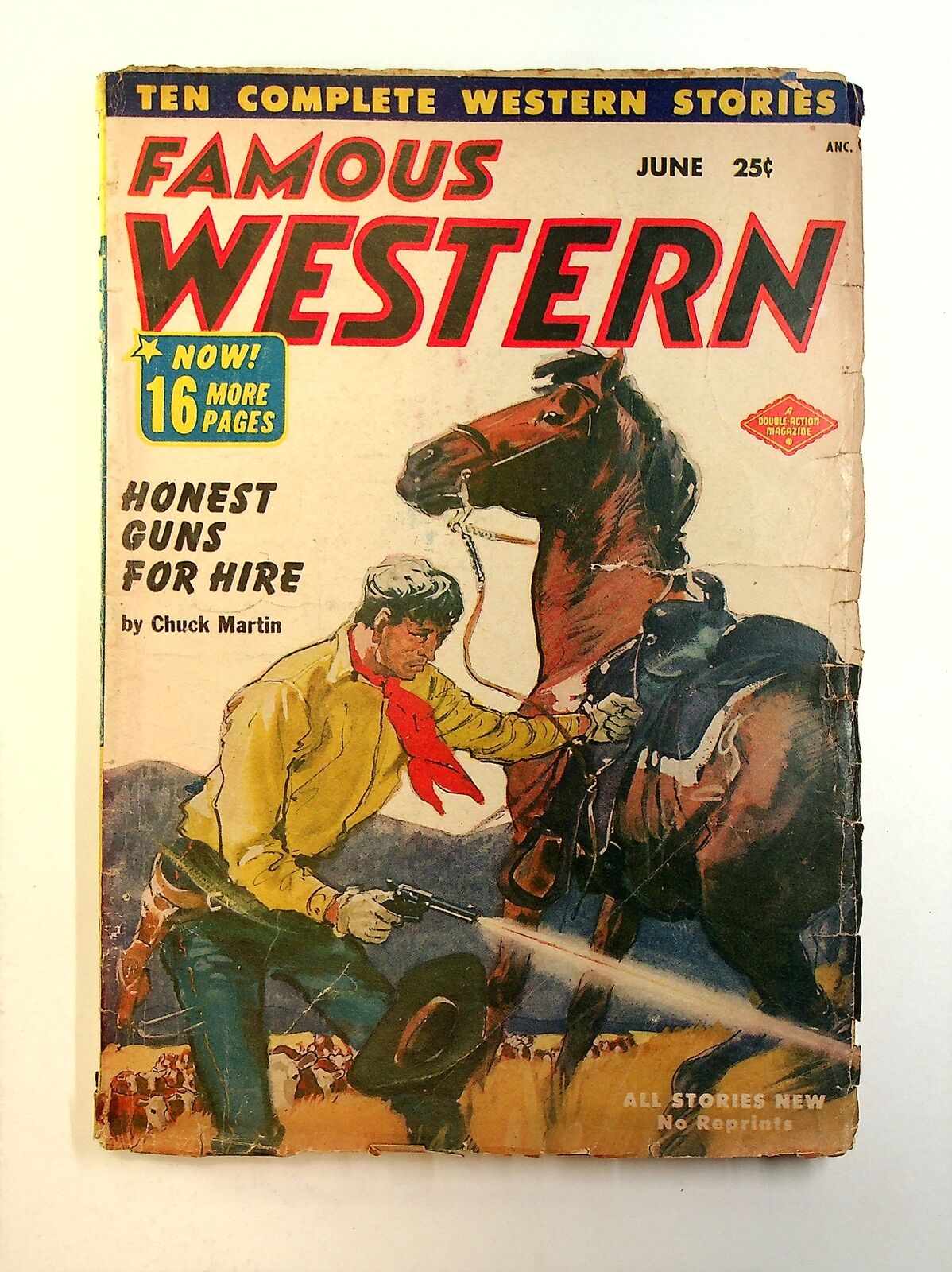 Famous Western Pulp Jun 1952 Vol. 13 #3 GD/VG 3.0 Low Grade