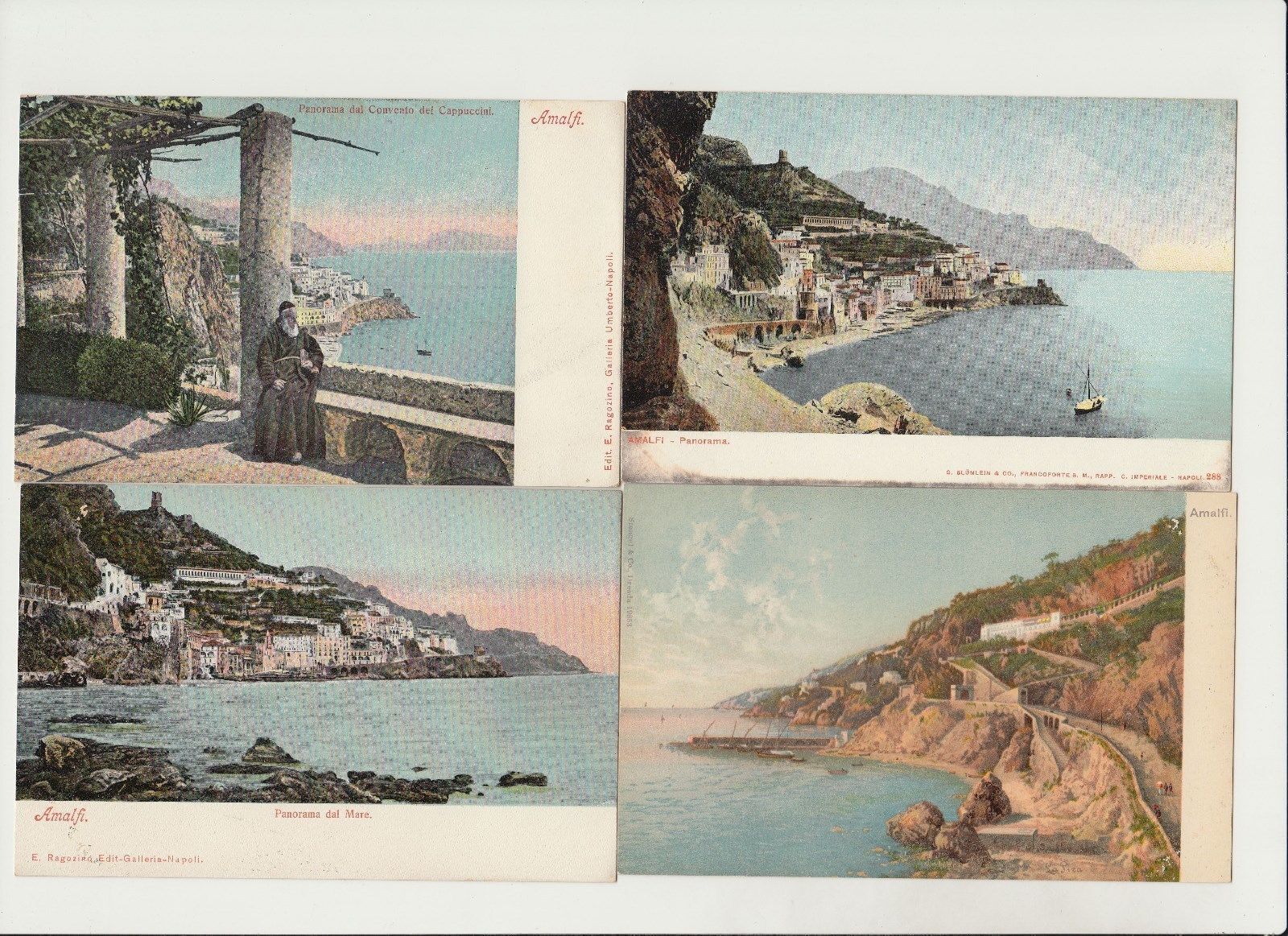 AMALFI ITALY 15 Vintage Postcards Mostly Pre-1920 (L5609)