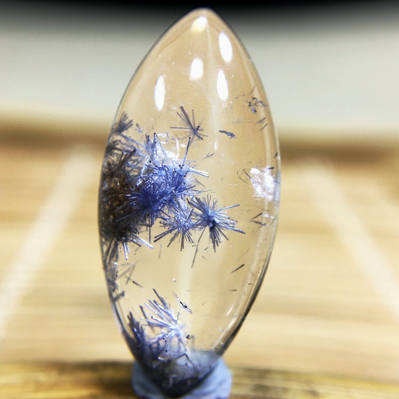 6Ct Very Rare NATURAL Beautiful Blue Dumortierite Quartz Crystal Pendant