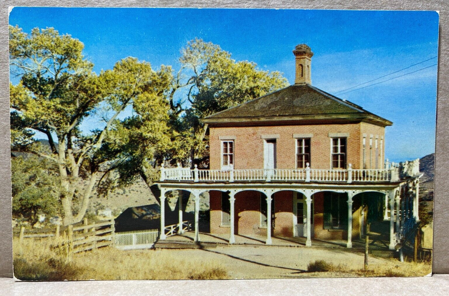 Gould & Curry Mine Office in Virginia City, Nevada Chrome Postcard 435